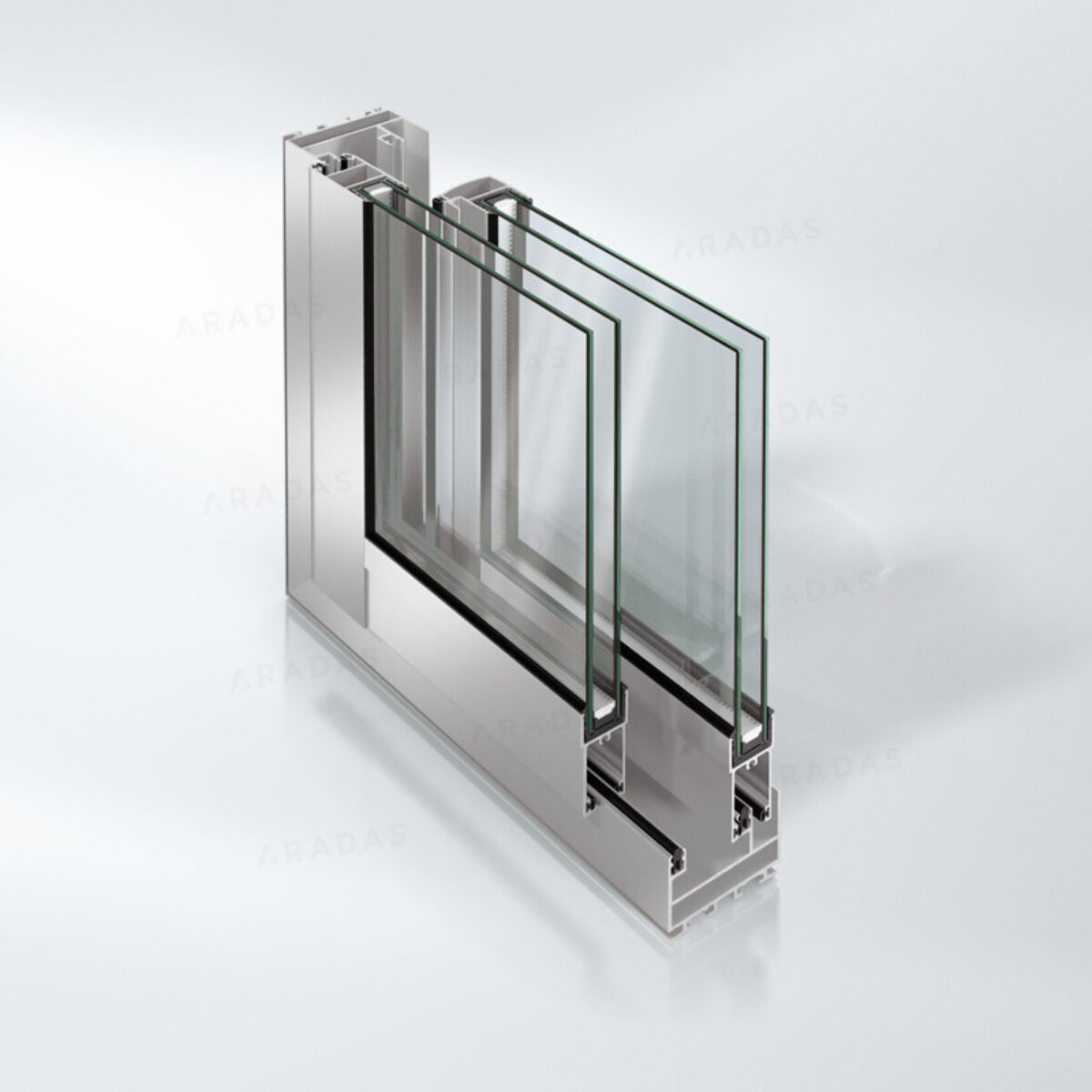 Hinged Tempered Glass Door